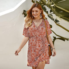 Ditsy Floral Ruched Dress
