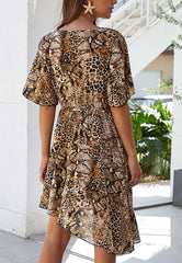 Mixed Animal Print Dress