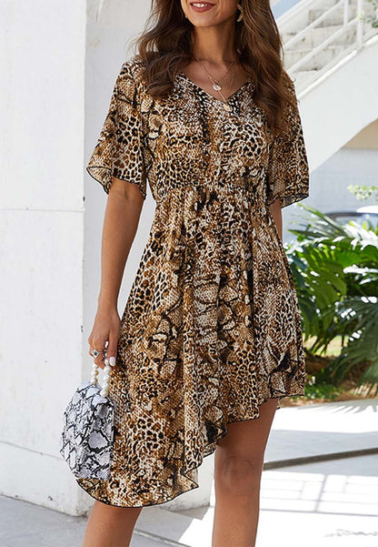 Mixed Animal Print Dress