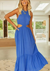 Neck Side Cutout Dress