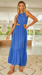 Neck Side Cutout Dress