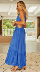 Neck Side Cutout Dress