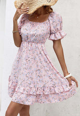 Puff Sleeve Detail Dress