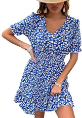 Floral Print Hem Dress