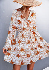Floral Print Sleeve Dress