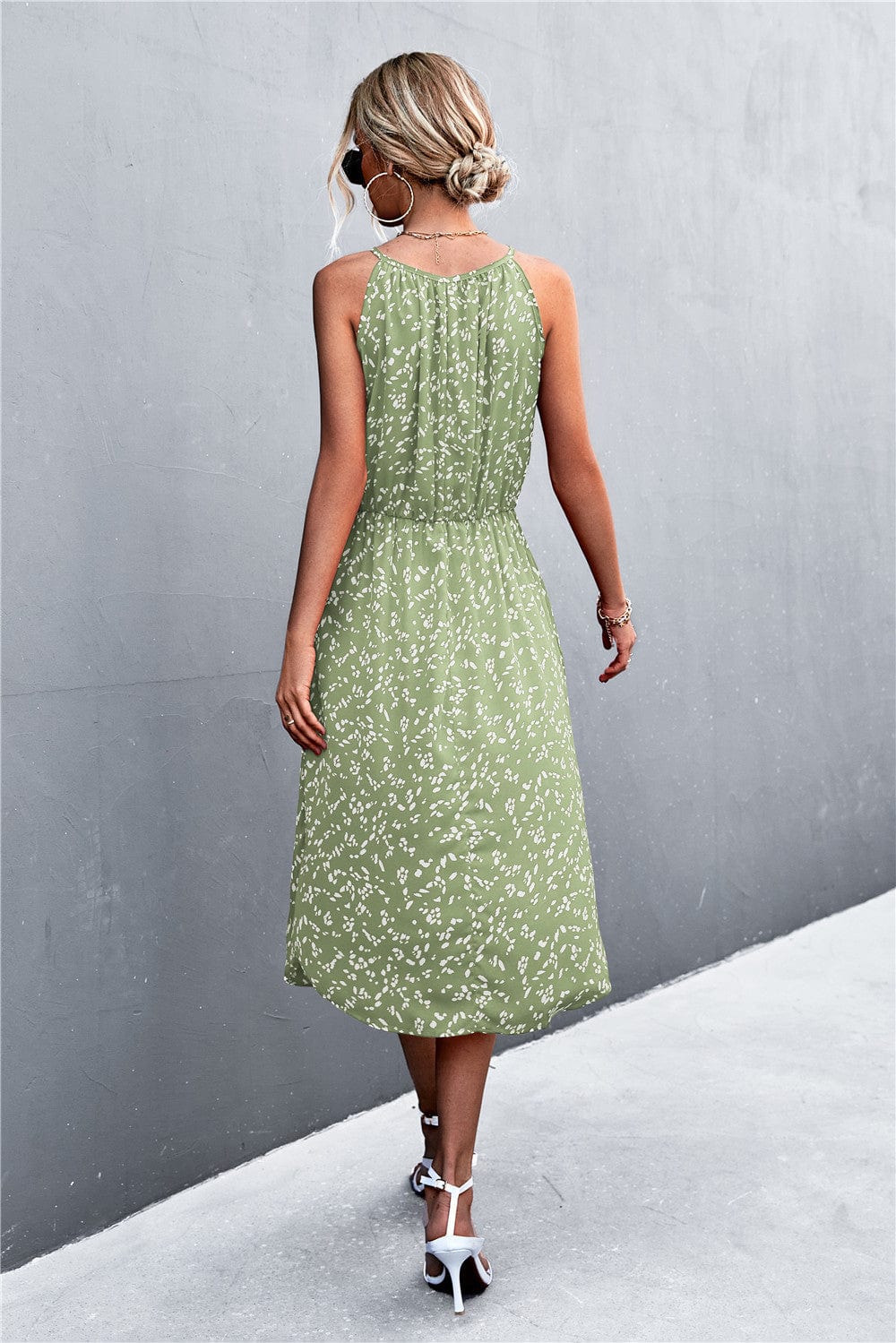 Tie Neck Spring Dress