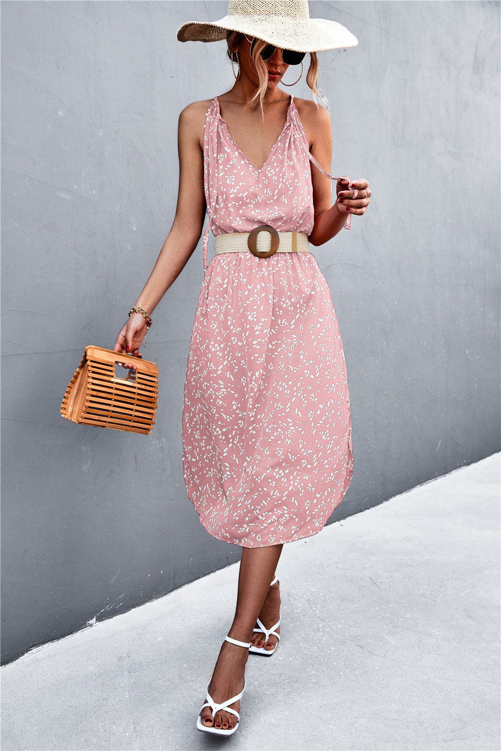 Tie Neck Spring Dress