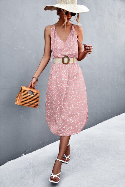 Tie Neck Spring Dress