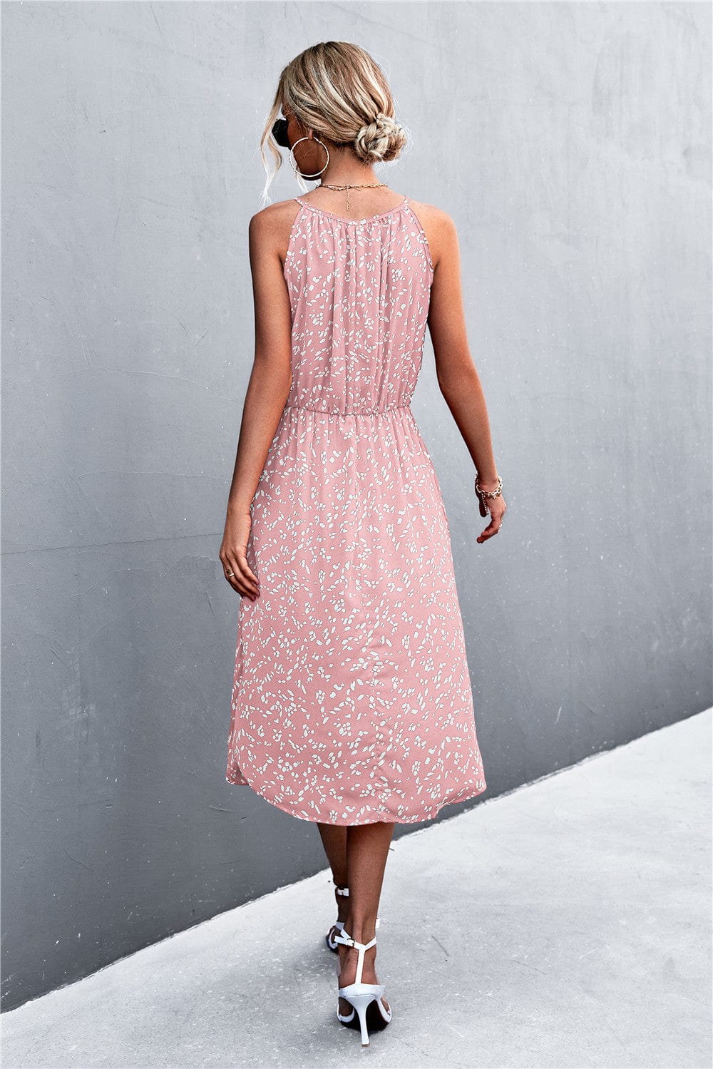 Tie Neck Spring Dress