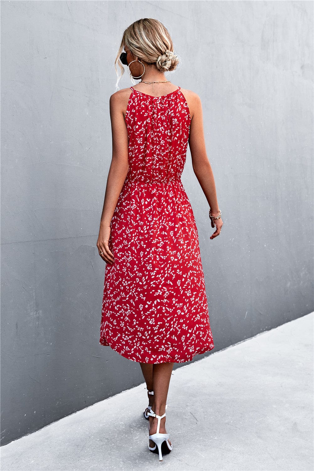 Tie Neck Spring Dress