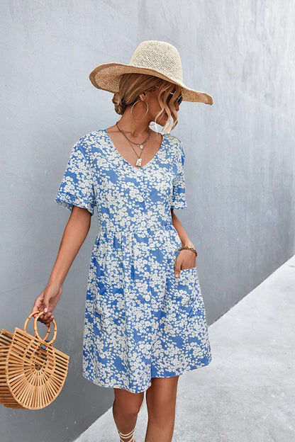Floral Button Down Dress