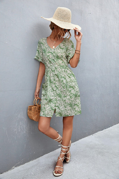 Floral Button Down Dress