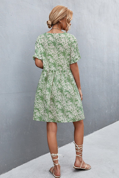 Floral Button Down Dress