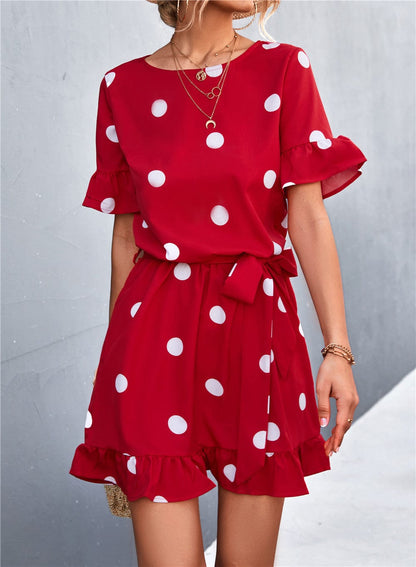 Dot Ruffle Light Dress