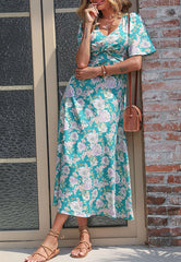 V Neck Detail Dress