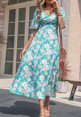 V Neck Detail Dress