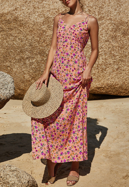 Print Double Strap Dress