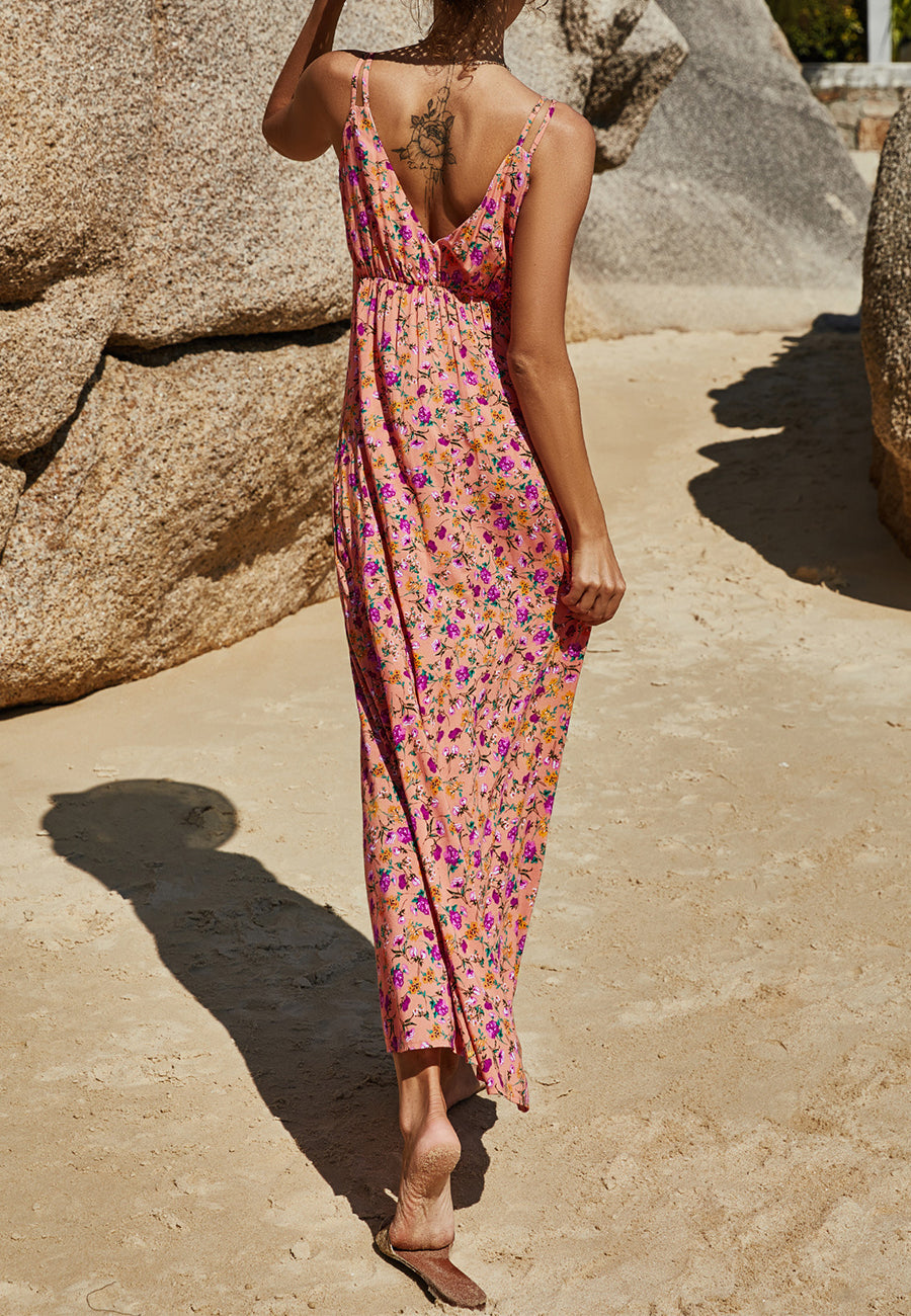 Print Double Strap Dress