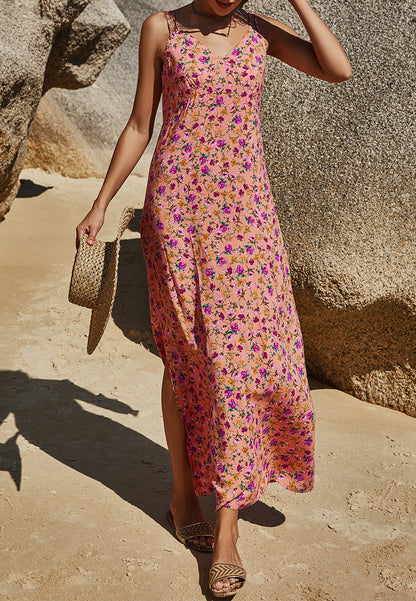 Print Double Strap Dress