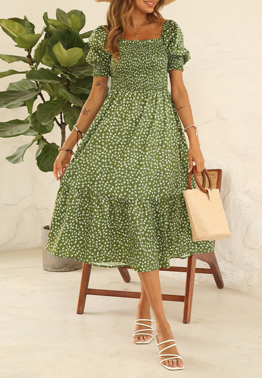 Ditsy Floral Ruffle Dress