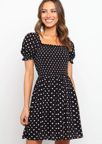 Dot Puff Summer Dress