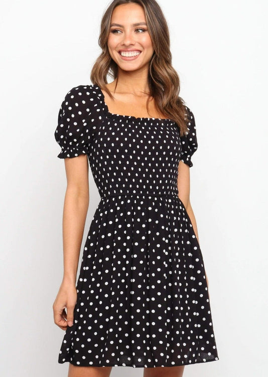 Dot Puff Summer Dress