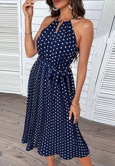 Keyhole Classic Dot Dress