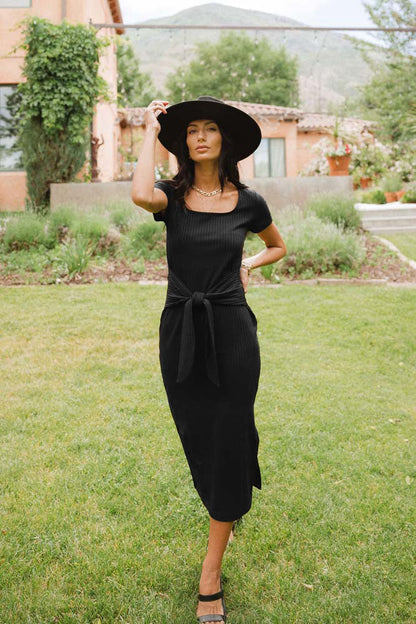 Waist Side Slit Dress
