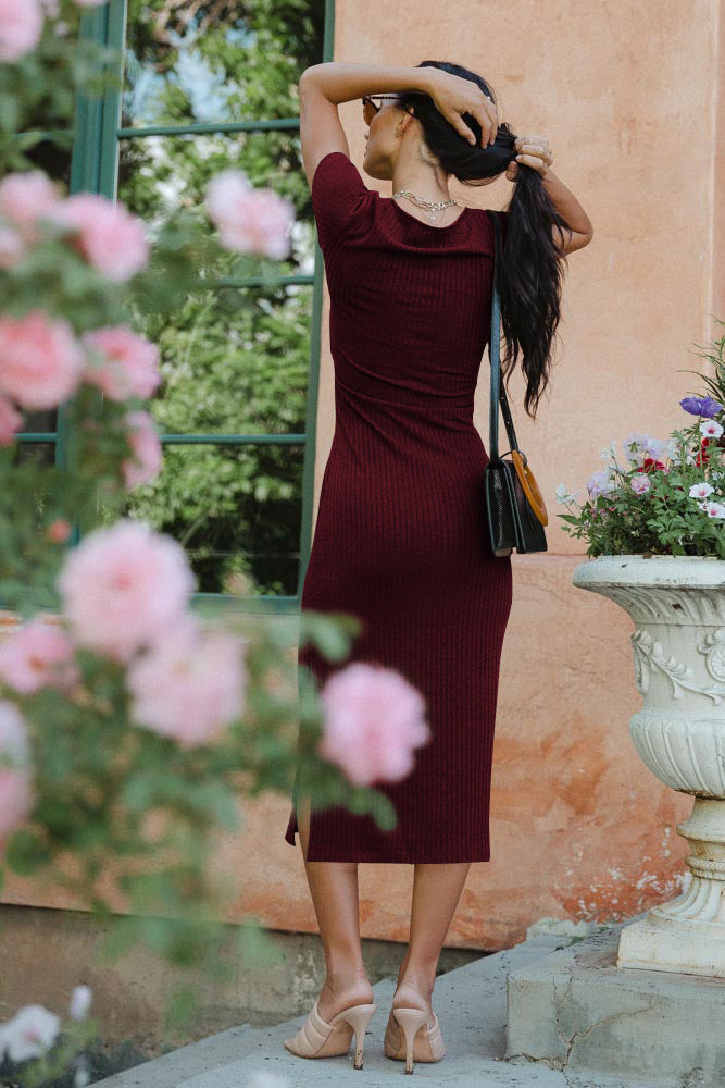 Waist Side Slit Dress