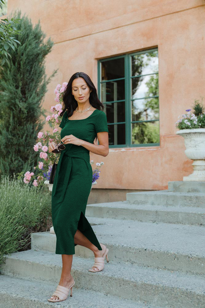 Waist Side Slit Dress