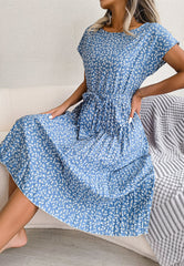 Ditsy Floral Pleated Dress