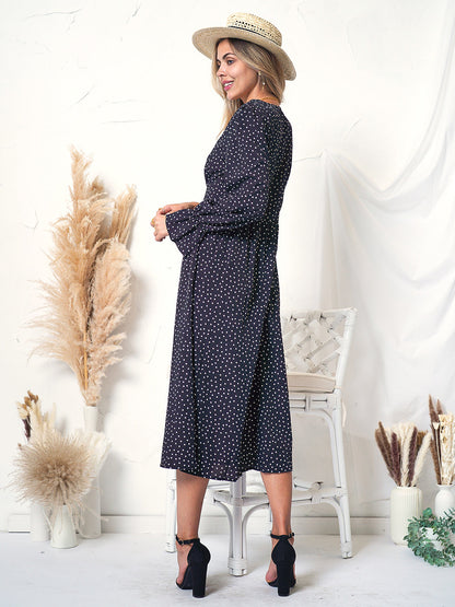 Sleeve Polka Dot Dress
