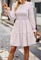 Smocked Chest Long Floral Dress