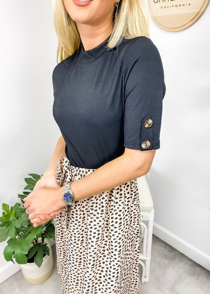 Tone Mock Neck Dress