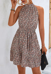 Tie Waist Halter Dress