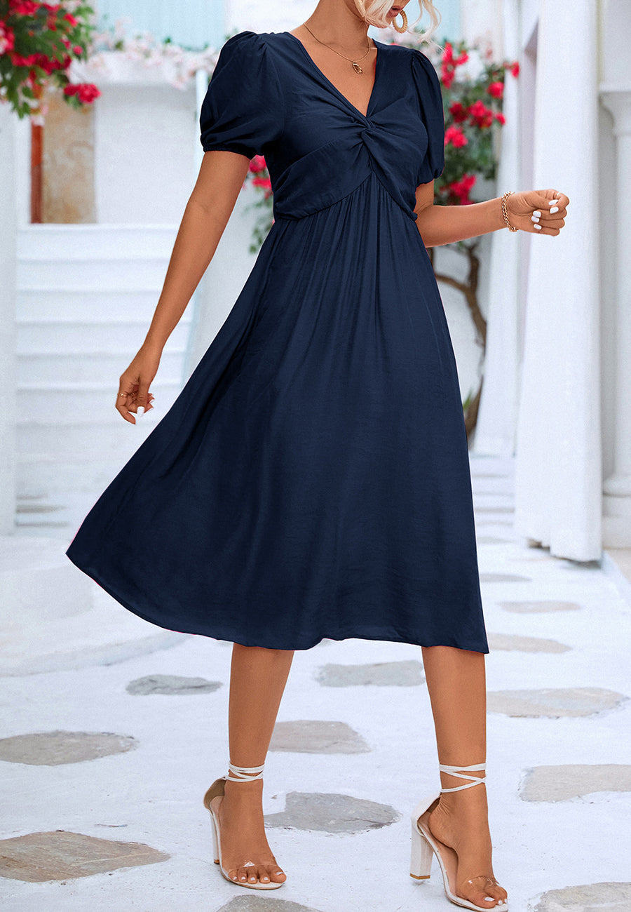 Classic Puff Sleeve Dress
