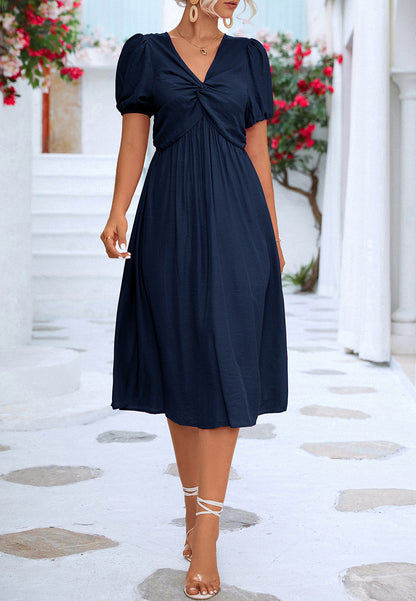 Classic Puff Sleeve Dress