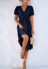 Classic Puff Sleeve Dress
