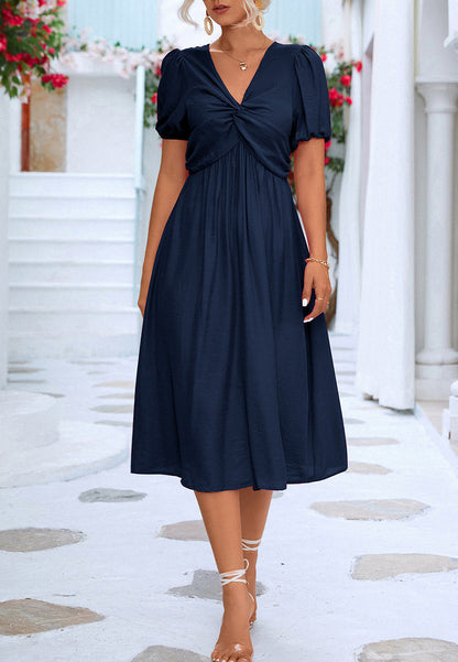 Classic Puff Sleeve Dress