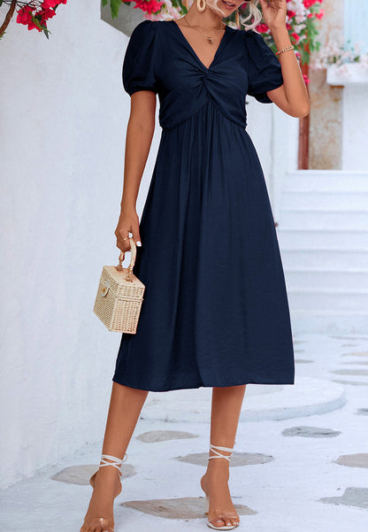 Classic Puff Sleeve Dress