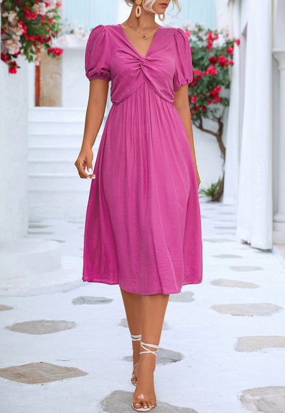 Classic Puff Sleeve Dress