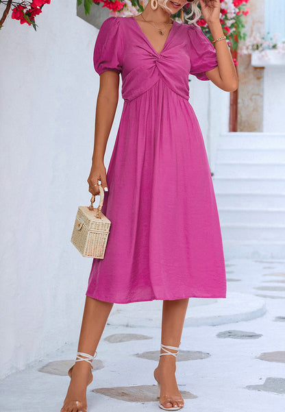 Classic Puff Sleeve Dress