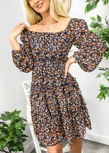 Long Sleeve Tiered Dress