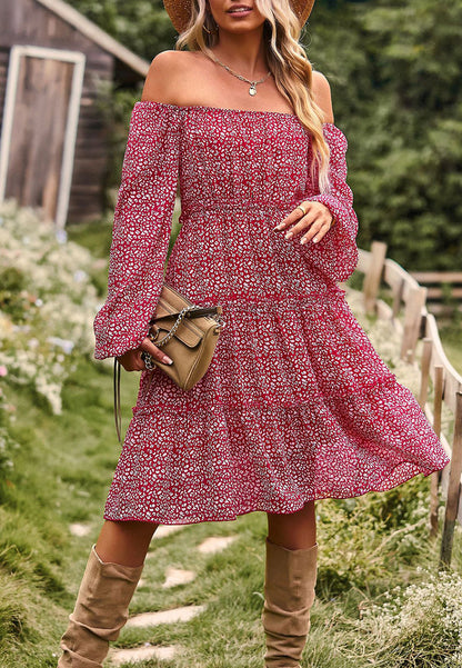 Long Sleeve Tiered Dress