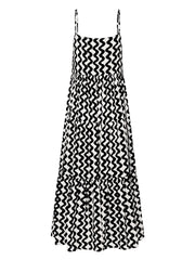 Strappy Square Neck Split Maxi Dress