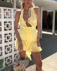 Eulimene Elegant Ruffle Dress