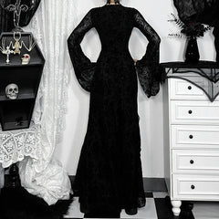 Cross Soft Long Sleeved Midi Dress