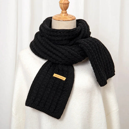 Thick Knitted Cashmere Lady Korean Style Winter Scarf