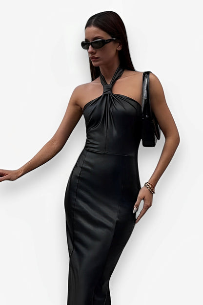 Halter Neck Hip Dress