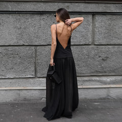 Elegant Design V neck Brace Slim Slimming Elegant Evening Dress French Anklet